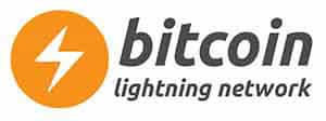 Bitcoin lightning logo